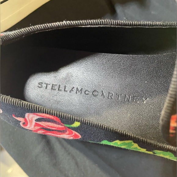 Stella McCartney Women's Sneakers Binx Pink Floral Canvas Platform Slip On - Picture 6 of 15